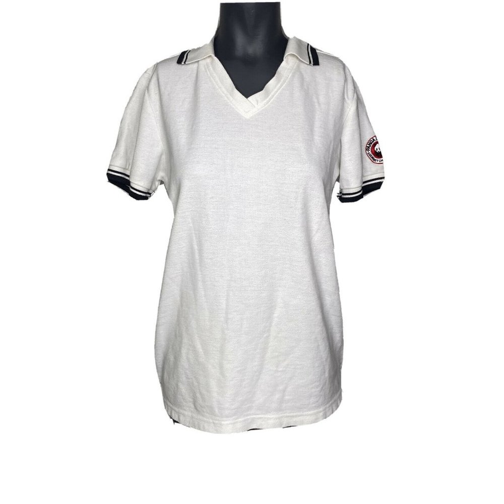 Panda Express White Polo Employee Top T-Shirt Work